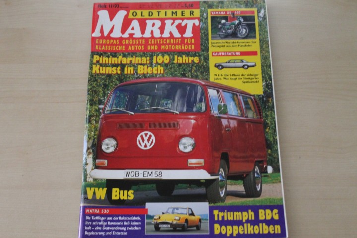 Deckblatt Oldtimer Markt (11/1993)